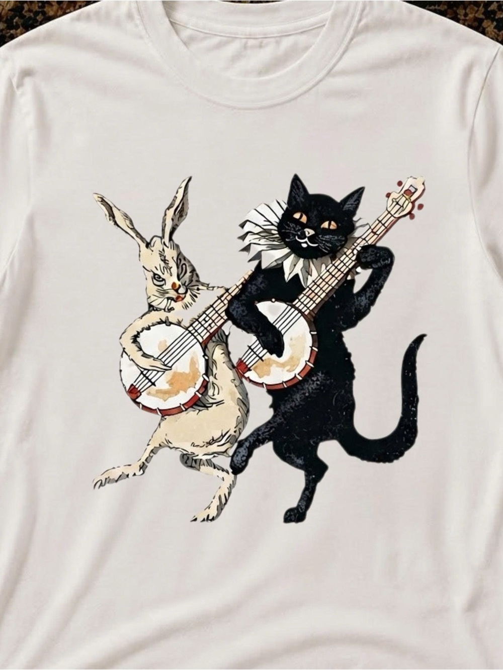 Pet Cat Graphic Tee - White - Brand - Picture 2 of 2